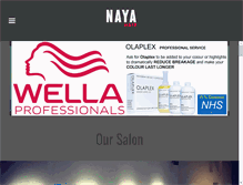 Tablet Screenshot of nayahair.com